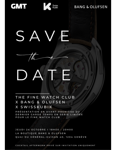 Cocktail Afterwork The Fine Watch Club X Bang & Olufsen|24 octobre 2024