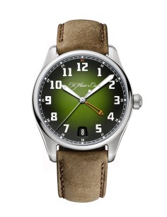 H. Moser & Cie Pioneer Dual Time Matrix Green Limited...