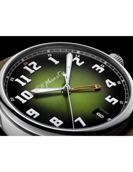 H. Moser & Cie Pioneer Dual Time Matrix Green Edition limitée