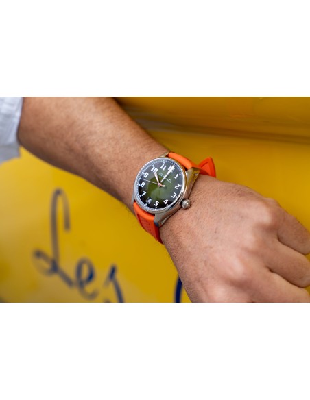 H. Moser & Cie Pioneer Dual Time Matrix Green Edition limitée