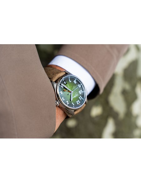 H. Moser & Cie Pioneer Dual Time Matrix Green Limited Edition